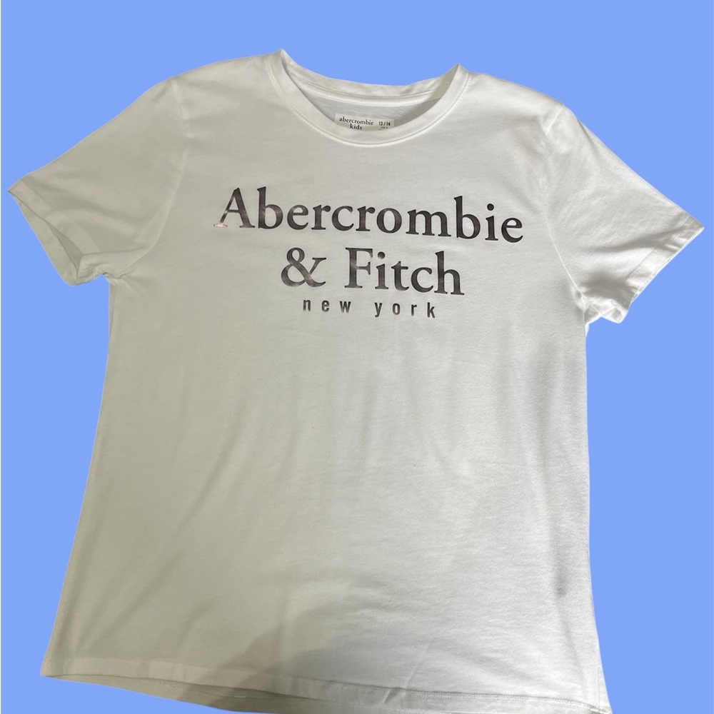 Kids Abercrombie & Fitch White Graphic Tee